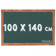 Chalky Kara Tahta Ahşap Çerçeveli Tebeşir Yazı Tahtası 100x140 cm - Yeşil