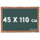 Chalky Kara Tahta Ahşap Çerçeveli Tebeşir Yazı Tahtasi 45x110 cm - Yeşil