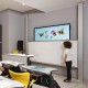92x200 cm Giyotin - Yükselip Alçalabilen Sistem - Seramik Emaye Yazı Tahtası Kombine - Led Dokunmatik Etkileşim Ekran Akıllı Tahta - Dijital İnteraktif Panel - Sunum Ekranı