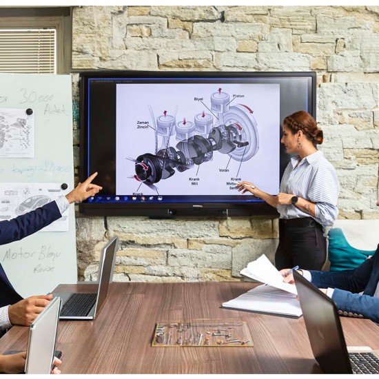 Emko 86" Nova Serisi Led Dokunmatik Etkileşimli Ekran Akıllı Tahta - Dijital İnteraktif Panel - Sunum Ekranı