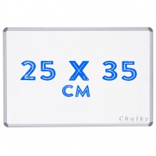 Chalky Alüminyum Çerçeveli Duvara Monte Beyaz Yazı Tahtası 25x35 cm
