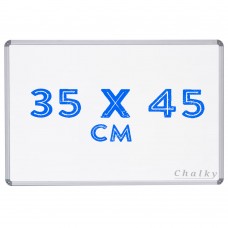 Chalky Alüminyum Çerçeveli Duvara Monte Beyaz Yazı Tahtası 35x45 cm