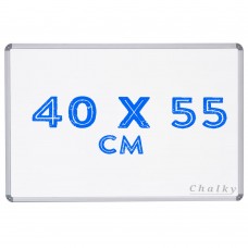 Chalky Alüminyum Çerçeveli Duvara Monte Beyaz Yazı Tahtası 40x55 cm