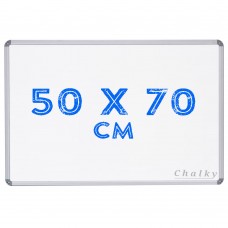 Chalky Alüminyum Çerçeveli Duvara Monte Beyaz Yazı Tahtası 50x70 cm