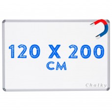 Chalky Manyetik Beyaz Yazı Tahtası Alüminyum Çerçeveli 120x200 cm