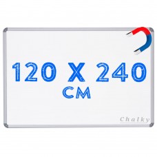 Chalky Manyetik Beyaz Yazı Tahtası Alüminyum Çerçeveli 120x240 cm