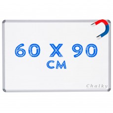 Chalky Manyetik Beyaz Yazı Tahtası Alüminyum Çerçeveli 60x90 cm
