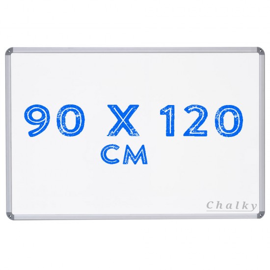 Chalky Alüminyum Çerçeveli Duvara Monte Beyaz Yazı Tahtası 90x120 cm
