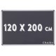 Chalky Alüminyum Çerçeveli Kara Tahta 120x200 cm - Siyah