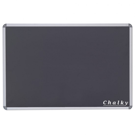 Chalky Alüminyum Çerçeveli Kara Tahta 120x180 cm - Siyah