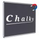Chalky Manyetik Kara Tahta - Tebeşir Yazı Tahtası 120x360 cm - Siyah