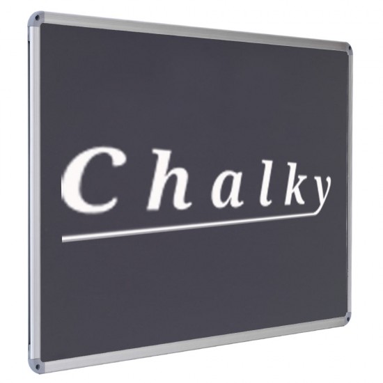Chalky Alüminyum Çerçeveli Kara Tahta 120x180 cm - Siyah