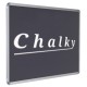 Chalky Alüminyum Çerçeveli Kara Tahta 120x180 cm - Siyah