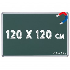 Chalky Manyetik Kara Tahta - Tebeşir Yazı Tahtası 120x120 cm - Yeşil