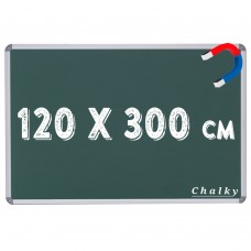 Chalky Manyetik Kara Tahta - Tebeşir Yazı Tahtası 120x300 cm - Yeşil