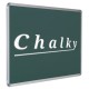 Chalky Alüminyum Çerçeveli Kara Tahta 50x70 cm - Yeşil