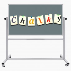Chalky Mobil Tekerlekli Çift Taraflı Kumaş Pano 90x120 cm