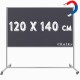 Chalky Mobil Tekerlekli Tek Taraflı Manyetik Kara Tahta 120x140 cm