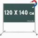 Chalky Mobil Tekerlekli Tek Taraflı Manyetik Kara Tahta 120x140 cm