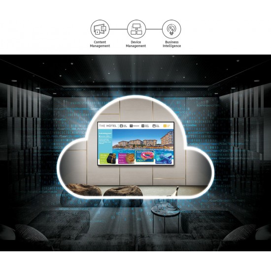 Samsung HG55AU800 55" 4K UHD Otel Smart TV - Profesyonel Konaklama Odası LED Ekranı