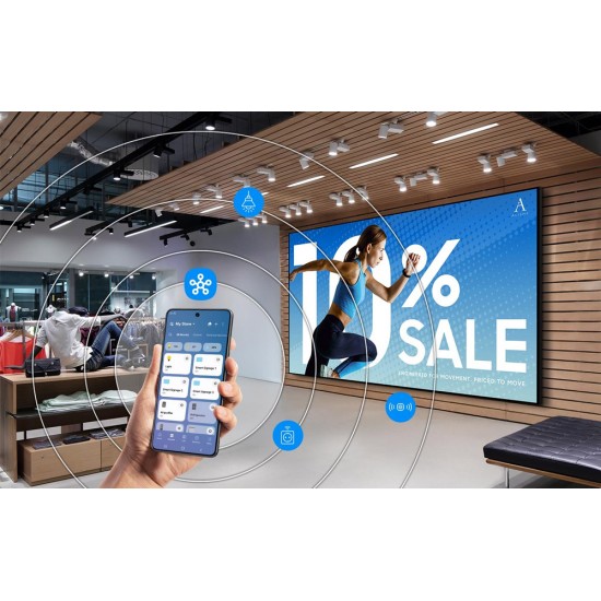 Samsung QH115FX 115" 4K UHD Akıllı Dijital Signage - Profesyonel Kurumsal Sunum ve Dev Ekran Ticari Monitör
