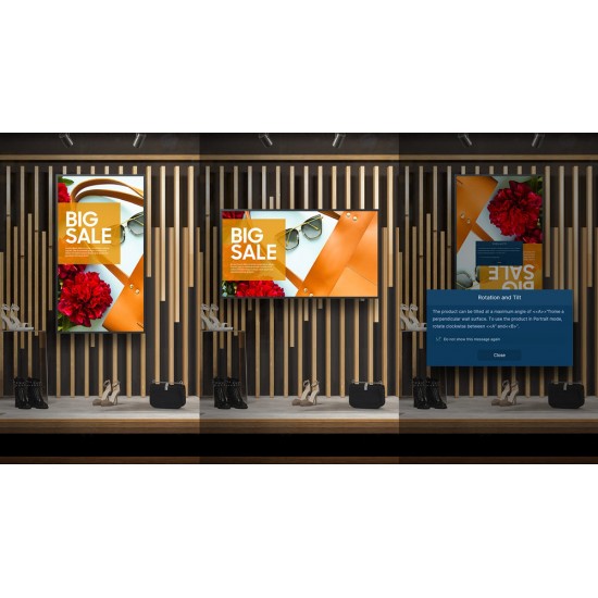 Samsung QM65B 65" 4K UHD LED Profesyonel Akıllı Dijital Tabela (Smart & Digital Signage)