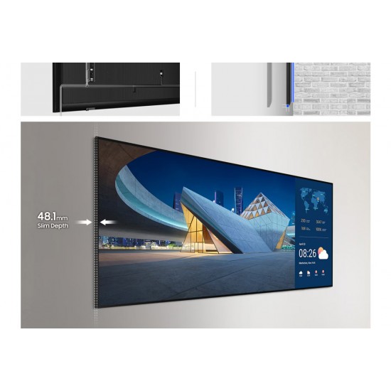 Samsung QPDX-5K 105" 21:9 5K UHD Akıllı Dijital Signage | Profesyonel Kurumsal Sunum ve Toplantı Ekranı