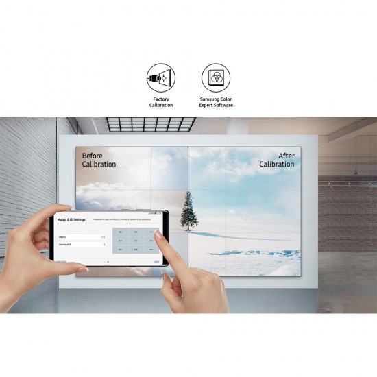 Samsung VM55C-E 55" 500 Nit 1.74mm B2B Profesyonel Videowall Ekran - Endüstriyel Çoklu Ekran Monitörü
