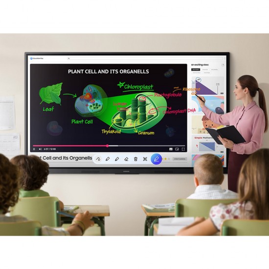 Samsung WA75F 75" 4K UHD Android 14 EDLA Sertifikalı İnteraktif Akıllı Tahta - Etkileşimli Dokunmatik Panel