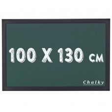 Chalky Kara Tahta Siyah Çerçeveli Tebeşir Yazı Tahtası 100x130 cm - Yeşil