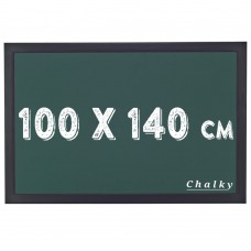 Chalky Kara Tahta Siyah Çerçeveli Tebeşir Yazı Tahtasi 100x140 cm - Yeşil