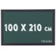 Chalky Kara Tahta Siyah Çerçeveli Tebeşir Yazı Tahtası 100x210 cm - Yeşil