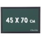 Chalky Kara Tahta Siyah Çerçeveli Tebeşir Yazı Tahtası 45x70 cm - Yeşil