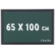 Chalky Kara Tahta Siyah Çerçeveli Tebeşir Yazı Tahtası 65x100 cm - Yeşil