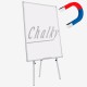 Chalky Teleskopik Ayaklı Manyetik Beyaz Yazı Tahtası 65x100 cm