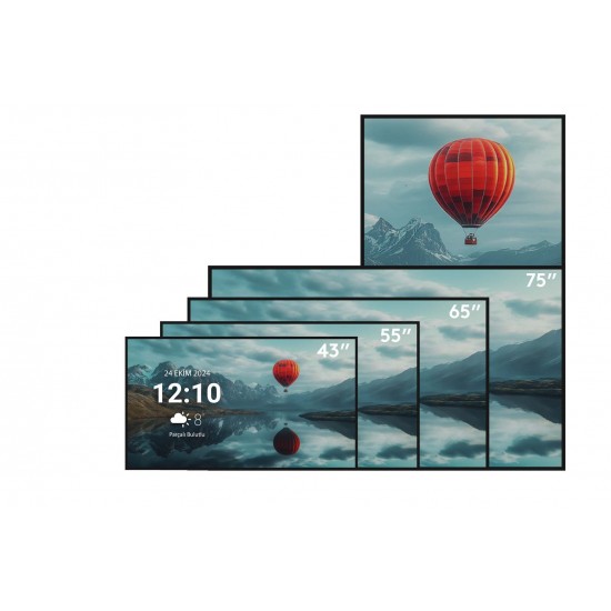 Emko WM Serisi 75" Digital Signage - Dijital 4K Led Bilgilendirme Tabelası