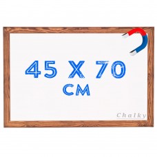 Chalky Manyetik Beyaz Yazı Tahtası Ahşap Çerçeveli 45x70 cm