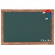 Chalky Manyetik Kara Tahta Ahşap Çerçeveli - Tebeşir Yazı Tahtası 45x70 cm - Yeşil