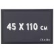 Chalky Kara Tahta Siyah Çerçeveli Tebeşir Yazı Tahtası 45x110 cm - Siyah