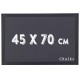 Chalky Kara Tahta Siyah Çerçeveli Tebeşir Yazı Tahtası 45x70 cm - Siyah