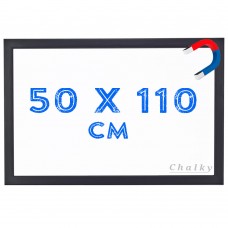 Chalky Manyetik Beyaz Yazı Tahtası Siyah Çerçeveli 50x110 cm
